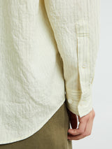 Dunst - Unisex Classic Oversized Shirt in Lemon Stripe