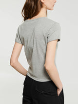 Dunst - Essential Slim-Fit Crochet Top in Melange Grey
