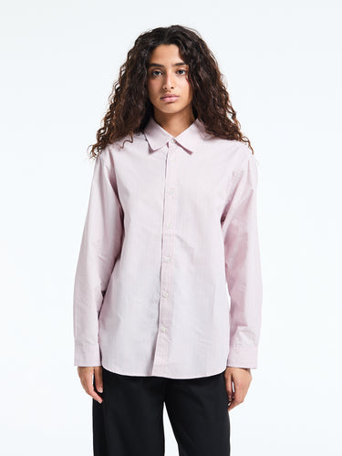 Dunst - Unisex Informal Shirt in Soft Pink Stripe