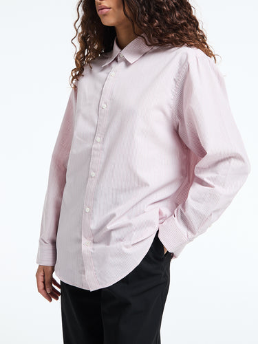 Dunst - Unisex Informal Shirt in Soft Pink Stripe