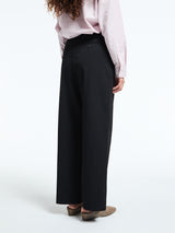 Dunst - Double Pleated Wide Slacks in Black