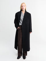 Dunst - Unisex Oversized Double Coat in Black