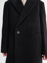 Dunst - Unisex Oversized Double Coat in Black