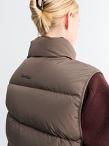 Dunst - Unisex Goose Down Vest in Dark Brown