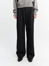 Dunst - Double Pleated Slacks in Black