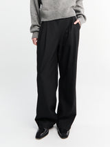 Dunst - Double Pleated Slacks in Black