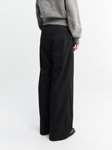 Dunst - Double Pleated Slacks in Black