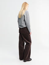 Dunst - Semi-Wide Corduroy Slacks in Brown