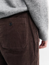 Dunst - Semi-Wide Corduroy Slacks in Brown