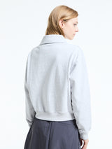 Sporty & Rich - The World Series Polo Sweatshirt in Heather Gray