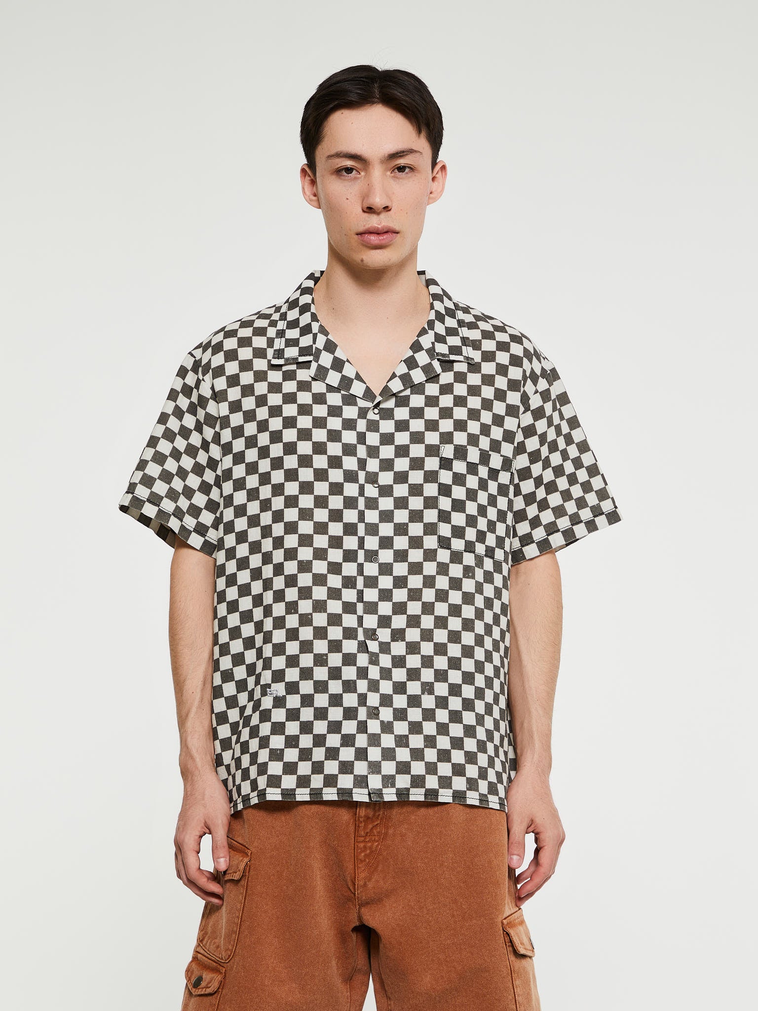 ERL - Printed Hawaian Shirt Woven in Black and White