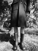 Dries Van Noten - Leather Biker Boots in Dark Brown