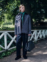 Jil Sander - Checked Trousers in Blue