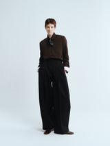Studio Nicholson - Women's Double Pleat Volume Pants in Black