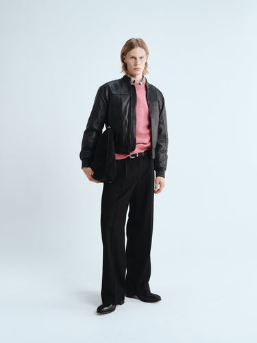 Sunflower - Wide Pleated Trousers in Black