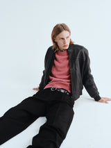 Sunflower - Polo Leather Jacket in Black