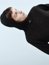Lemaire - Sweater With Hood in Dark Espresso