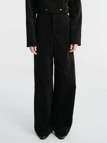 Fidan Novruzova - Shea Trousers in Black Corduroy