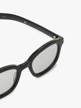 Flatlist - Theo Sunglasses in Solid Black with Light Grey Lens