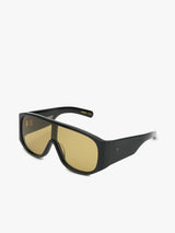 Flatlist - John Jovino Sunglasses in Solid Black with Smoke Olive Lens