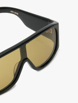 Flatlist - John Jovino Sunglasses in Solid Black with Smoke Olive Lens