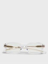 Flatlist - Hanky Sunglasses in Clear Crystal and Clear Lens