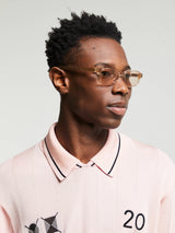 Flatlist - Hanky Sunglasses in Crystal Beige and Peach Lens