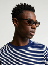 Flatlist - Le Bucheron Sunglasses in Solid Black and Brown Gradient Lens