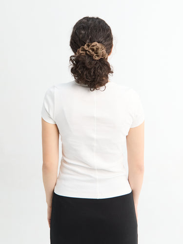 FLORE FLORE - Jill Baby Tee in White