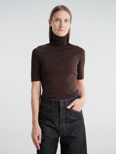 FLORE FLORE - Dinah Tee in Dark Brown