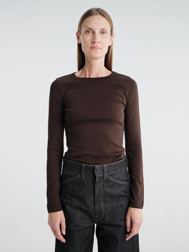 FLORE FLORE - Max Tee in Dark Brown