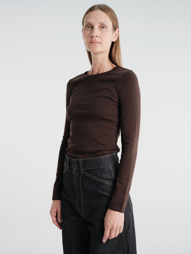 FLORE FLORE - Max Tee in Dark Brown