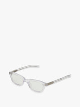 Flatlist - Clint Glasses in Clear Crystal and Clear Lens with Blue Light