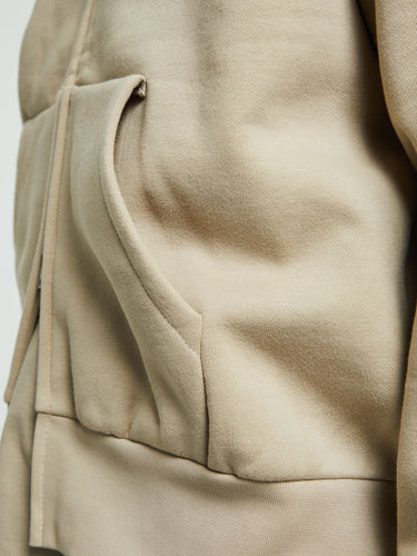 Fear of God - Classic Fit Fleece Zip-Up Hoodie in Timber