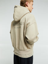 Fear of God - Classic Fit Fleece Zip-Up Hoodie in Timber