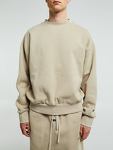 Fear of God - Classic Fit Fleece Crewneck in Timber