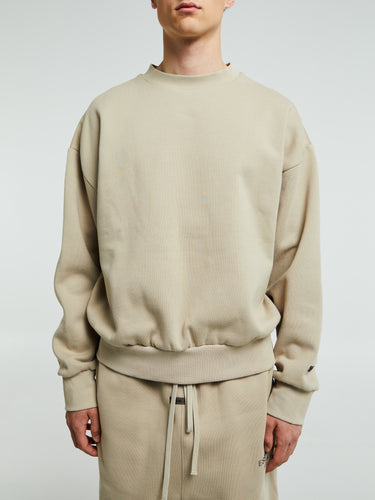 Fear of God - Classic Fit Fleece Crewneck in Timber