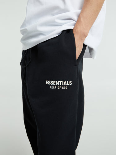 Fear of God - Classic Fit Fleece Sweatpant in Jet Black