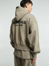 Fear of God - Classic Fit Fleece Zip Up Hoodie in Homestead Heather