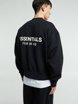 Fear of God - Classic Fit Fleece Crewneck in Jet Black