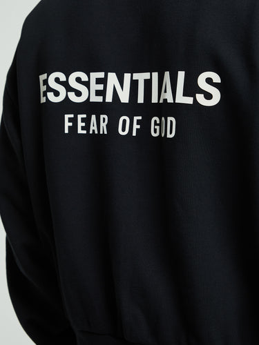 Fear of God - Classic Fit Fleece Crewneck in Jet Black