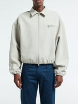 Fear of God - Bonded Canvas Zip-Up Jacket in Abbey Stone