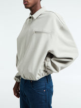 Fear of God - Bonded Canvas Zip-Up Jacket in Abbey Stone