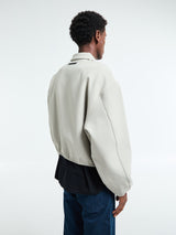 Fear of God - Bonded Canvas Zip-Up Jacket in Abbey Stone