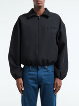Fear of God - Bonded Canvas Zip-Up Jacket in Jet Black