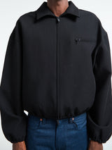 Fear of God - Bonded Canvas Zip-Up Jacket in Jet Black