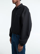 Fear of God - Bonded Canvas Zip-Up Jacket in Jet Black