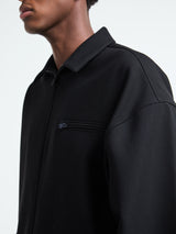 Fear of God - Bonded Canvas Zip-Up Jacket in Jet Black