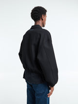 Fear of God - Bonded Canvas Zip-Up Jacket in Jet Black