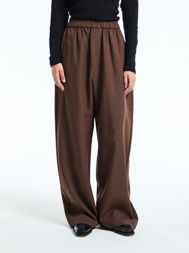 The Frankie Shop - Baxter Track Pants in Dark Brown